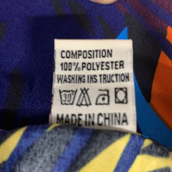 SHUANGQI MEN'S HAWAIIAN ALOHA MULTI-COLORED SHIRT - Picture 9 of 9